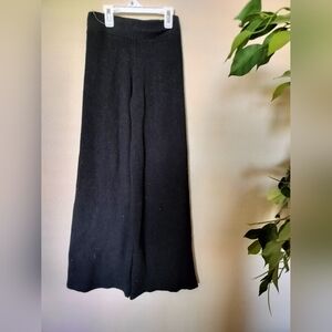 Sincerely Jules Black Knitwear Wide Leg Bootcut Pants Size Small